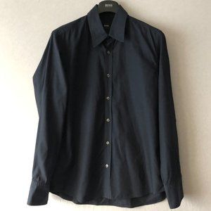 Boss Hugo Boss Navy Fitted Shirt Size XL